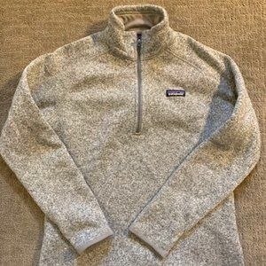 Patagonia Better Sweater 1/4 Zip Heather Gray Men Large Pullover Fleece